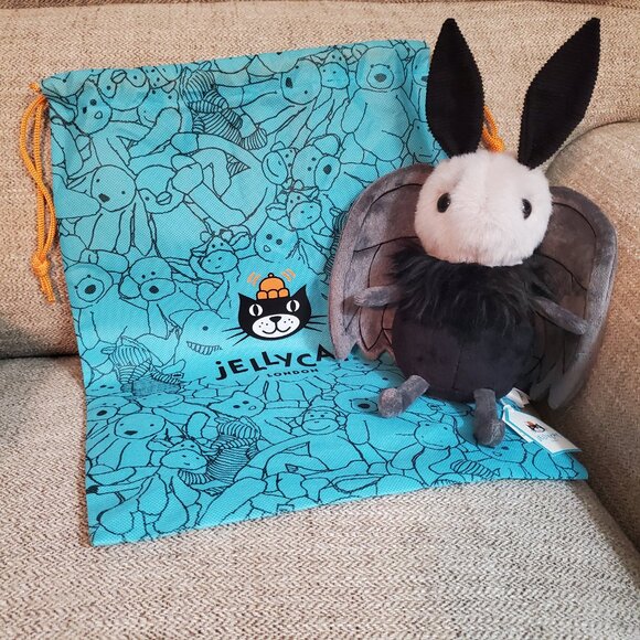 Authentic Jellycat London 'I am Miff Mothman' Plush w/Dust Bag BRAND NEW W/TAGS - Picture 2 of 9
